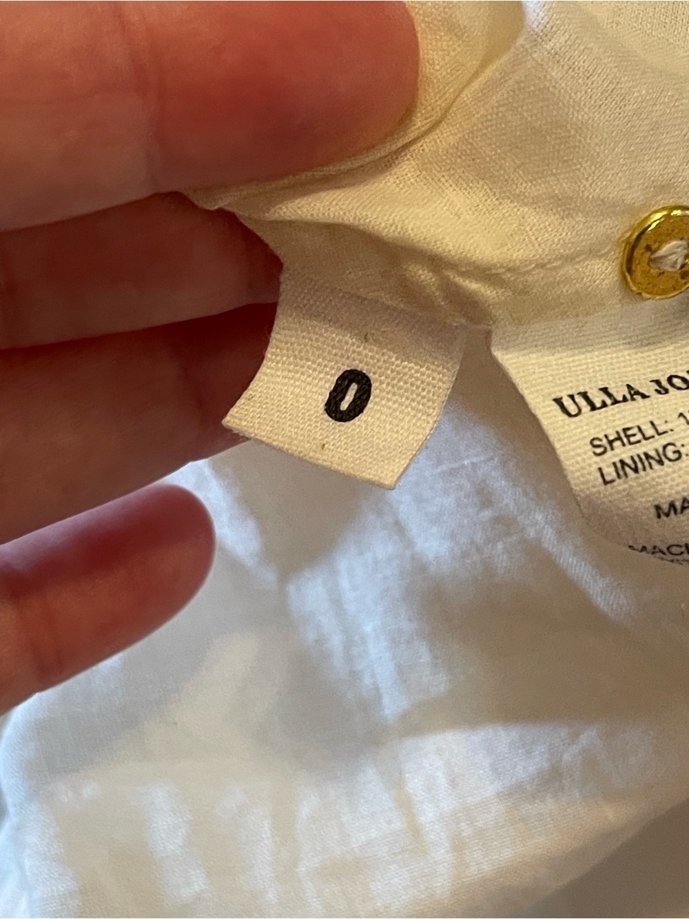 ULLA JOHNSON Marigold Cream Long Sleeve cotton puff ballon sleeve mini dress - Picture 7 of 14